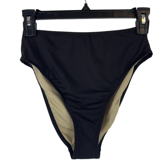 WeWoreWhat bikini bottoms black mid rise - Picture 1 of 4